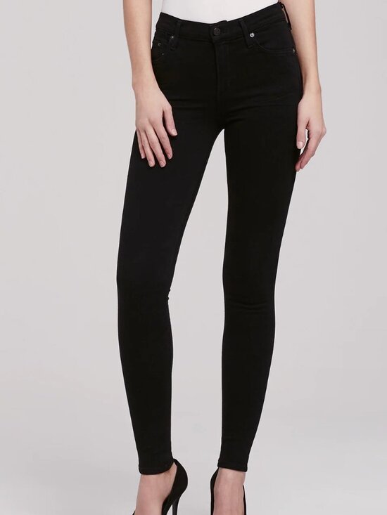 Citizens Of Humanity Denim - Citizens of Humanity | 'Rocket' High-Rise Skinny Jeans | Black | Size: 27 
